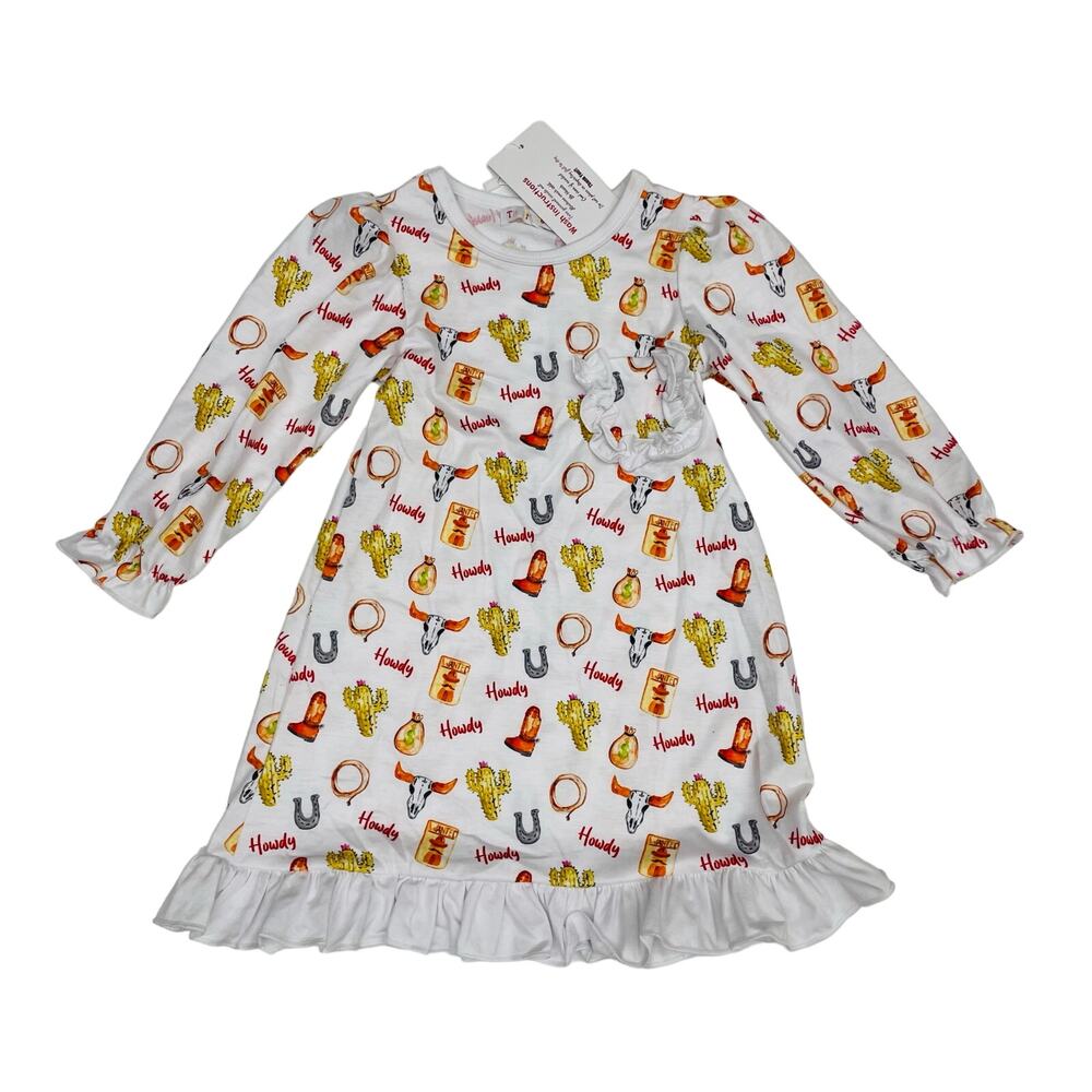 NWT The Printed Press 12/18M Howdy Gown